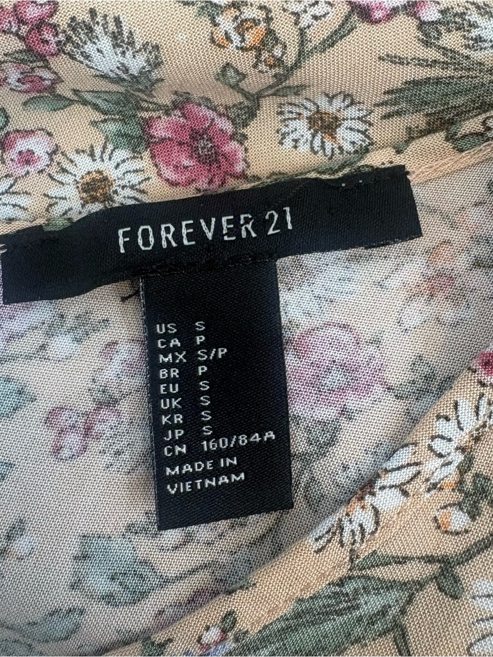 Forever 21 Floral Print Y2K Vintage Grunge Tank Summer Dress Cottagecore Size S - Picture 7 of 7